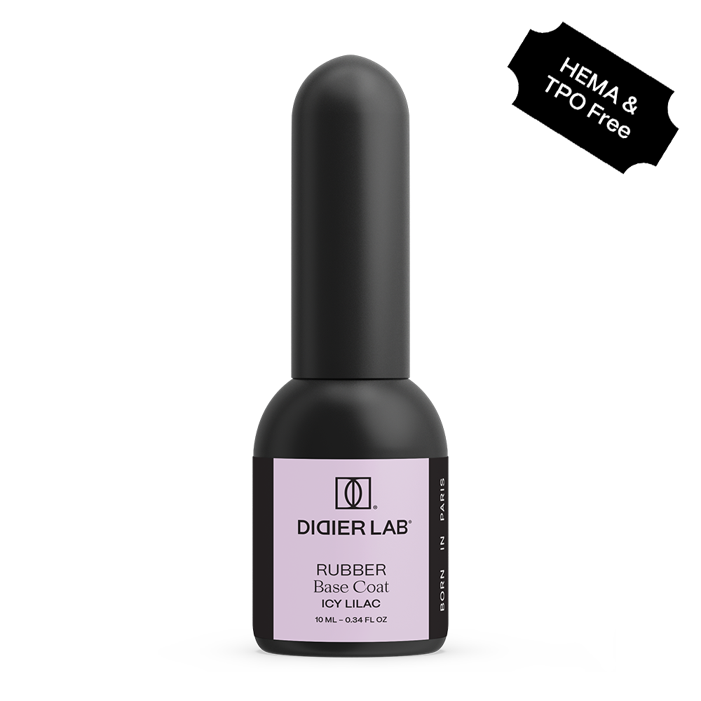 Rubber Base gél lakk alap valódi gumival, Icy Lilac, 10ml