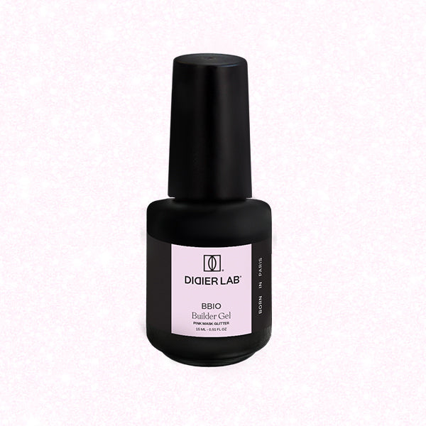BBIO folyékony építőzselé, Pink Mask Glitter, 15ml