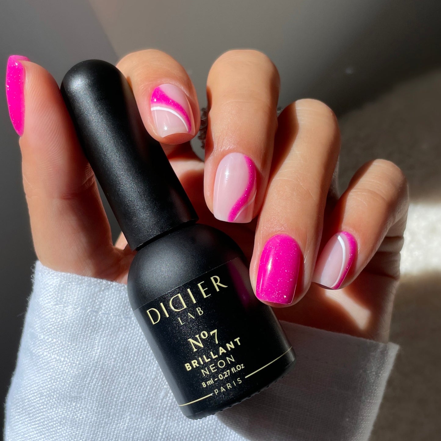 Didier Lab "Brillant NEON" gél lakk, No.7, 8ml