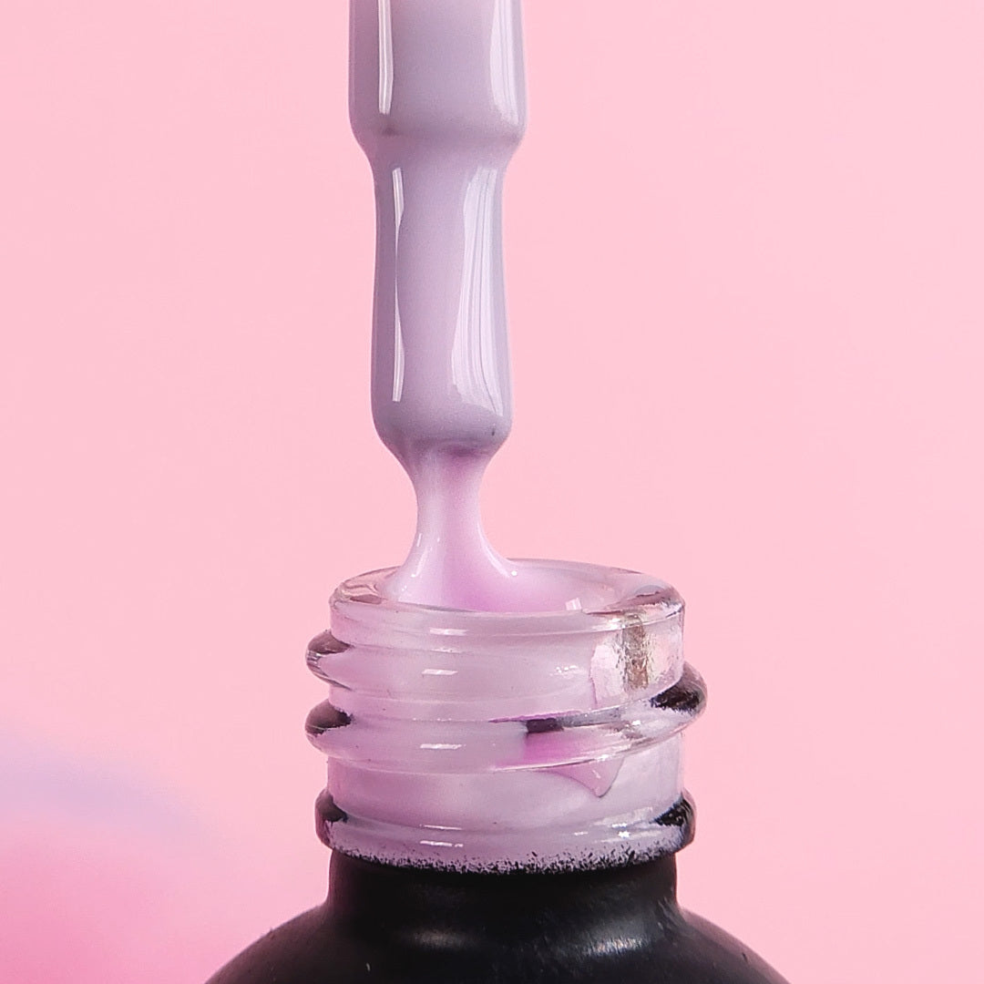 Rubber Base gél lakk alap valódi gumival, Icy Lilac, 10ml