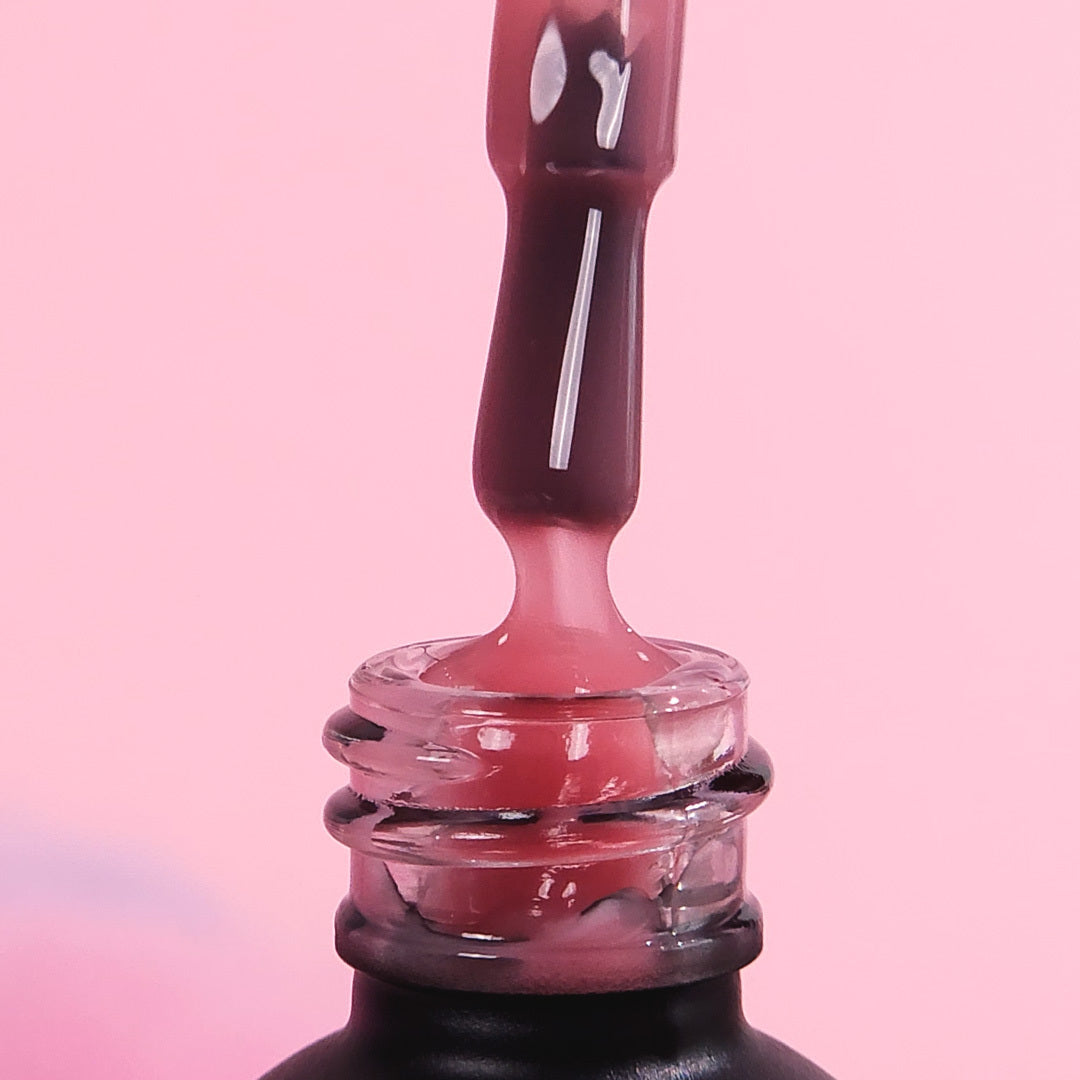 Rubber Base gél lakk alap valódi gumival, Japanese Pink, 10ml