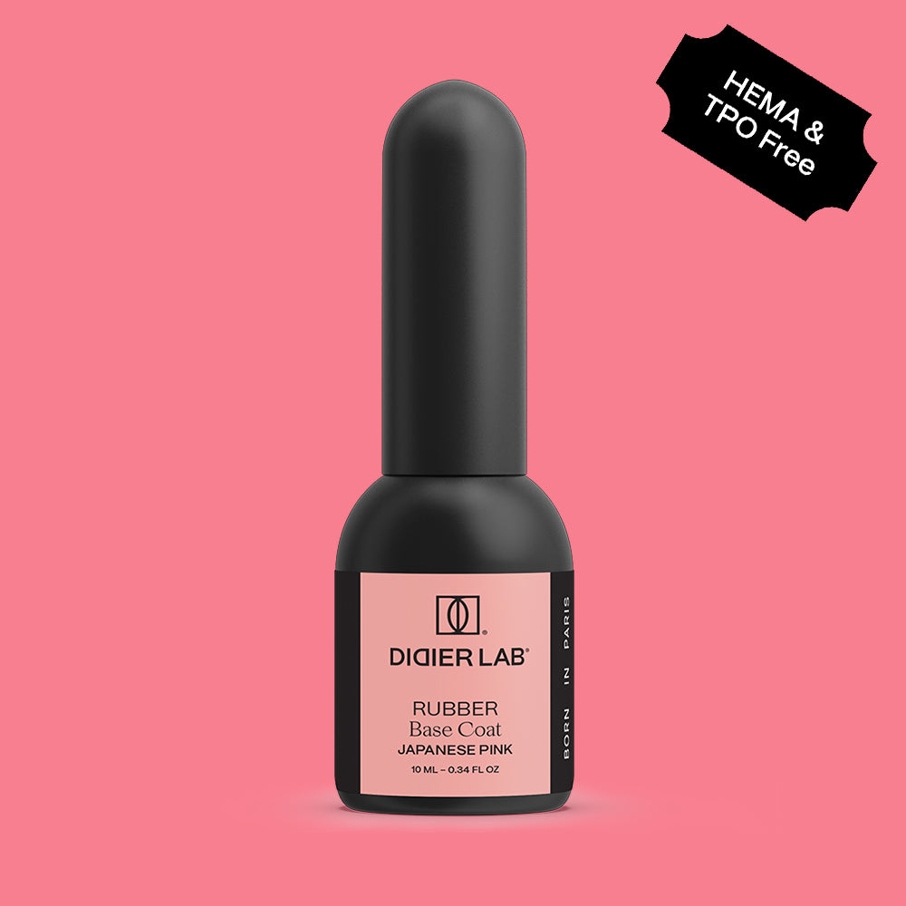 Rubber Base gél lakk alap valódi gumival, Japanese Pink, 10ml