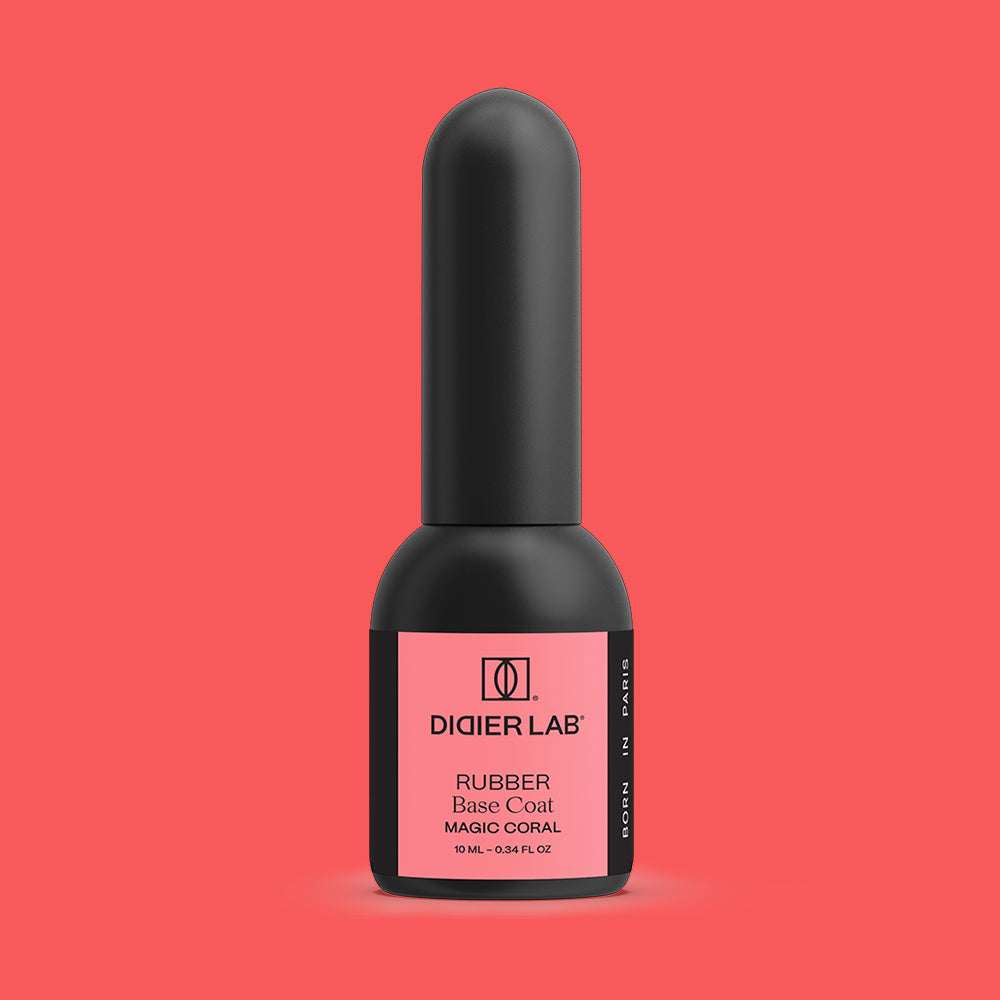 Rubber Base gél lakk alap valódi gumival, Magic Coral, 10ml