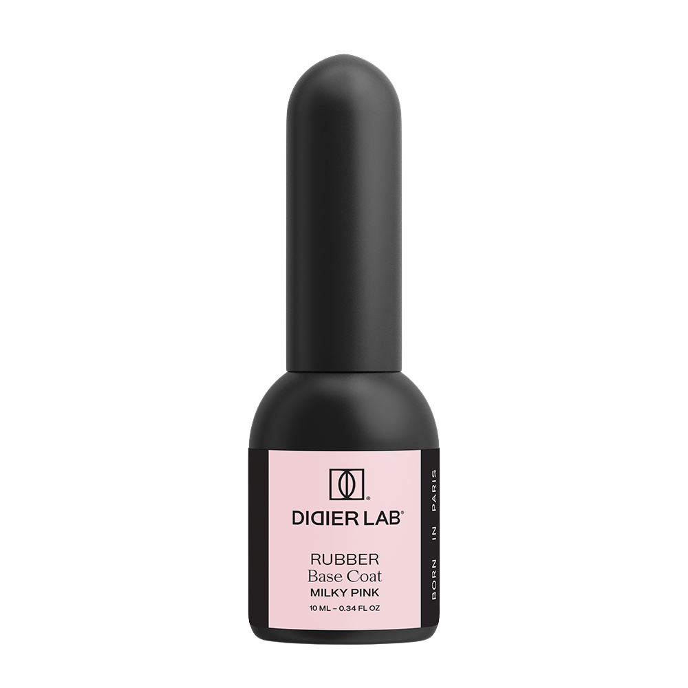 "Rubber Base" alapozó lakk valódi gumival, milky pink, 10ml