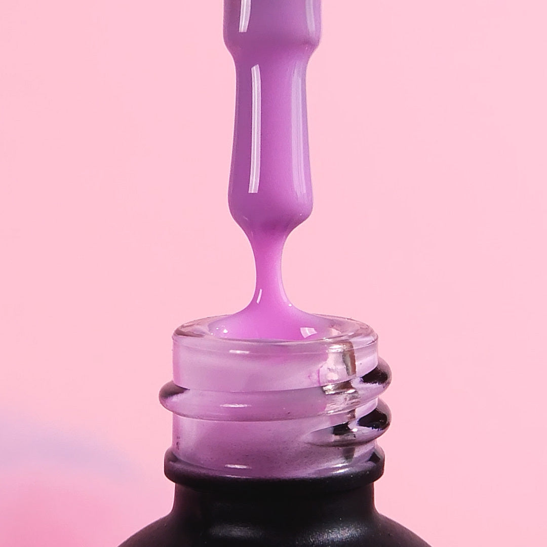 Rubber Base gél lakk alap valódi gumival, Soft Lilac, 10ml