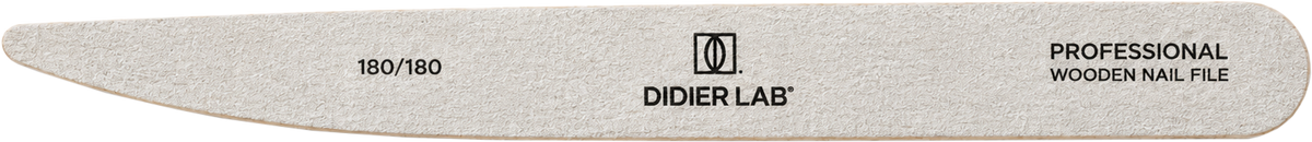 Didier Lab Slim Wooden Nail File, kétoldalas vékony fa körömreszelő, 180/180