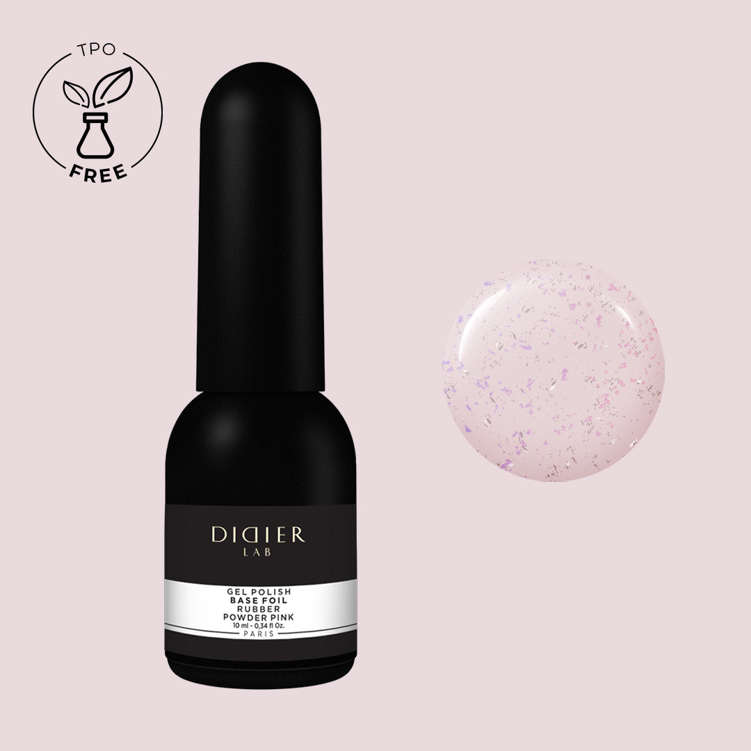 Didier Lab Rubber Base Foil, Powder Pink, 10ml