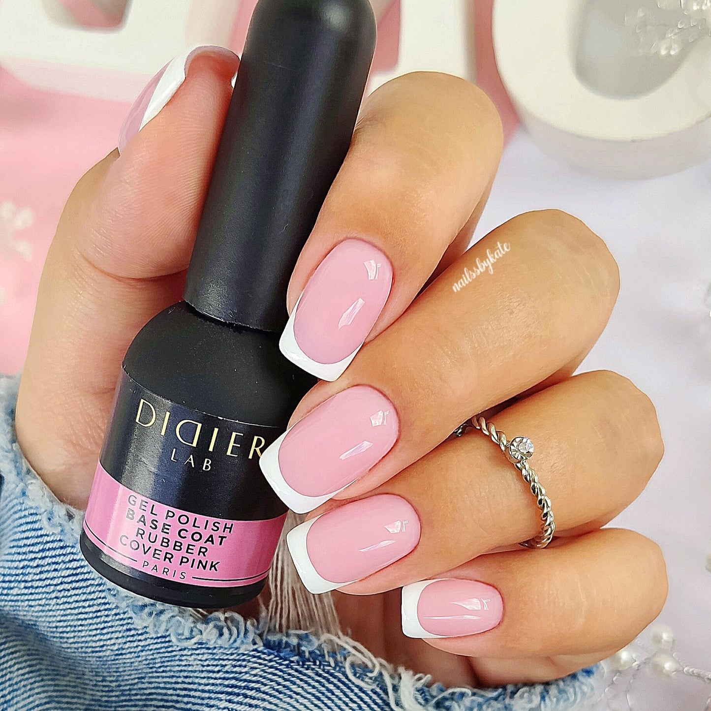 "Rubber Base" alapozó lakk valódi gumival, cover pink, 10ml