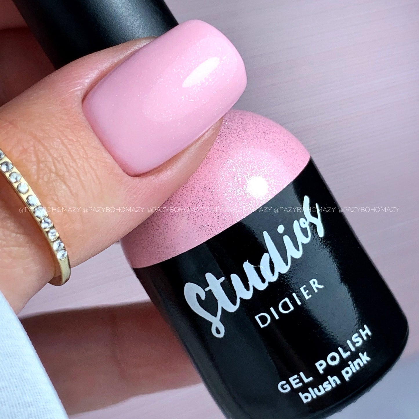 Studios Didier Hibrid Gél Lakk, Blush Pink, TPO&HEMA mentes, 8ml