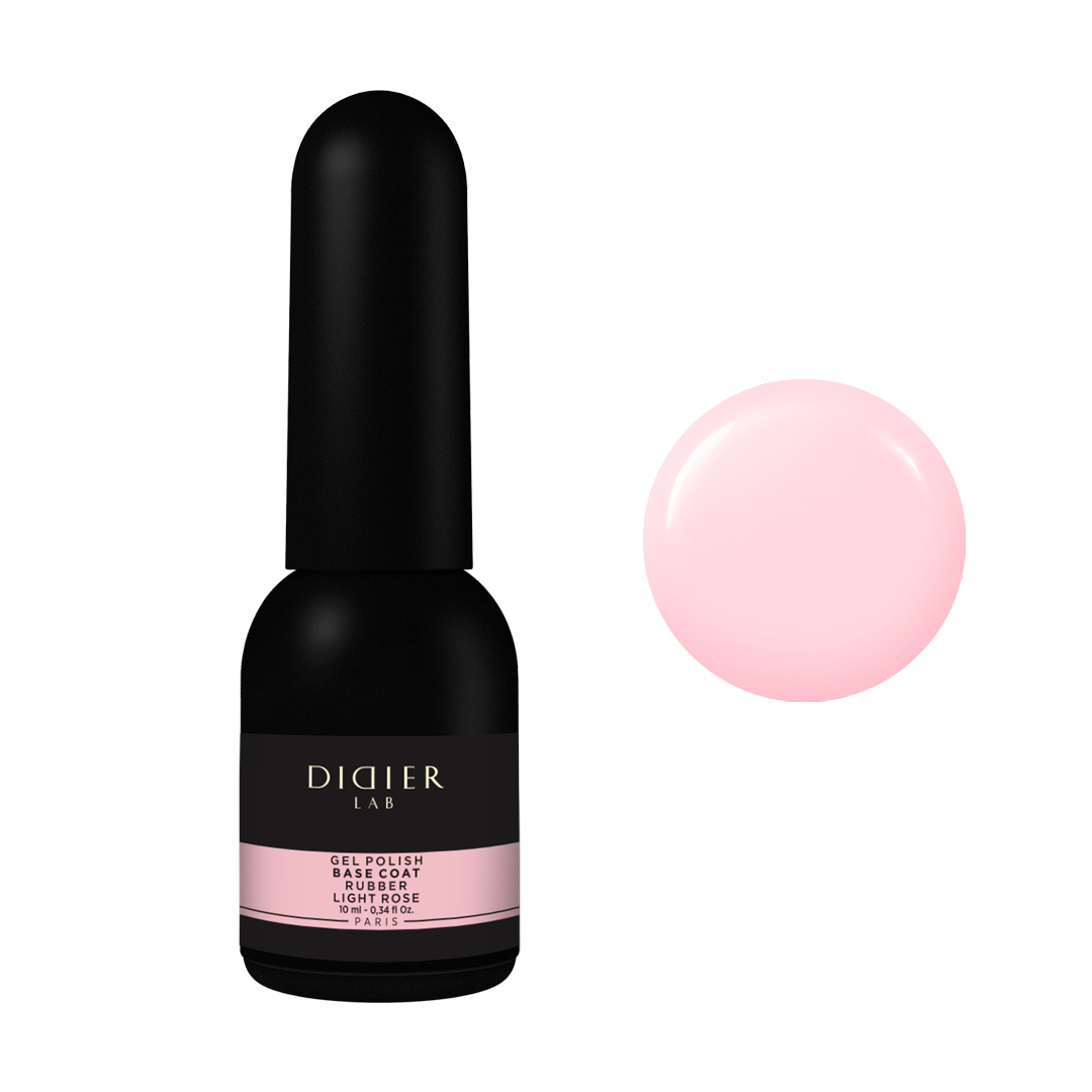 "Rubber Base" alapozó lakk valódi gumival, light rose, 10ml