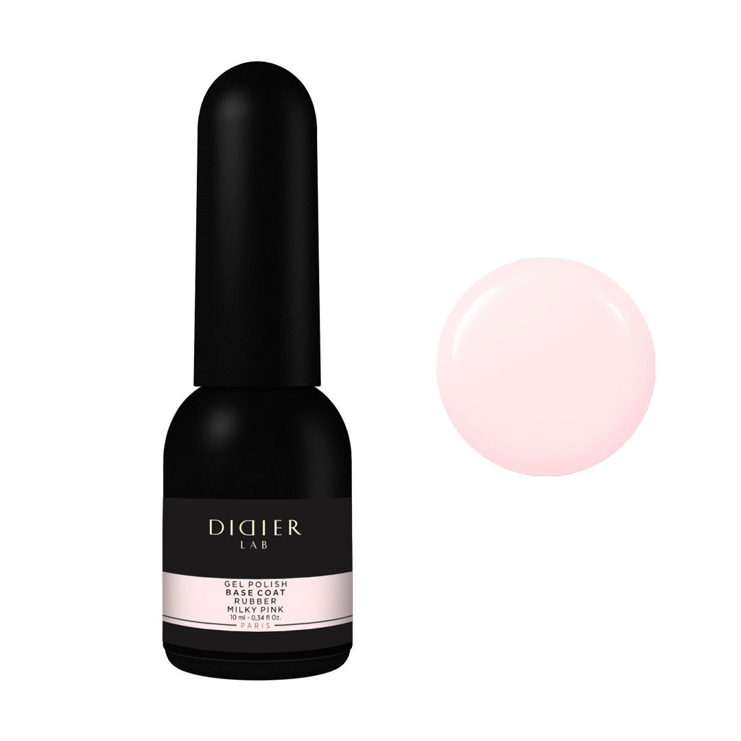 "Rubber Base" alapozó lakk valódi gumival, milky pink, 10ml
