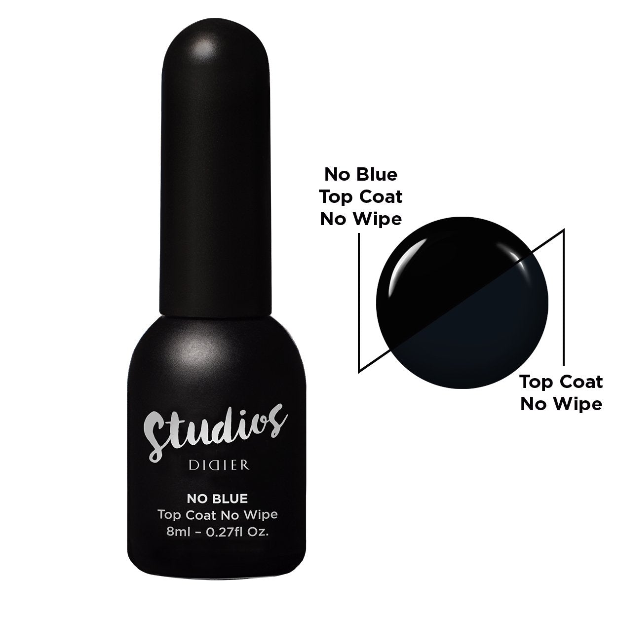 Studios Didier Top Coat No Blue - kékes árnyalat nélküli fedőréteg, TPO&HEMA mentes, 10 ml
