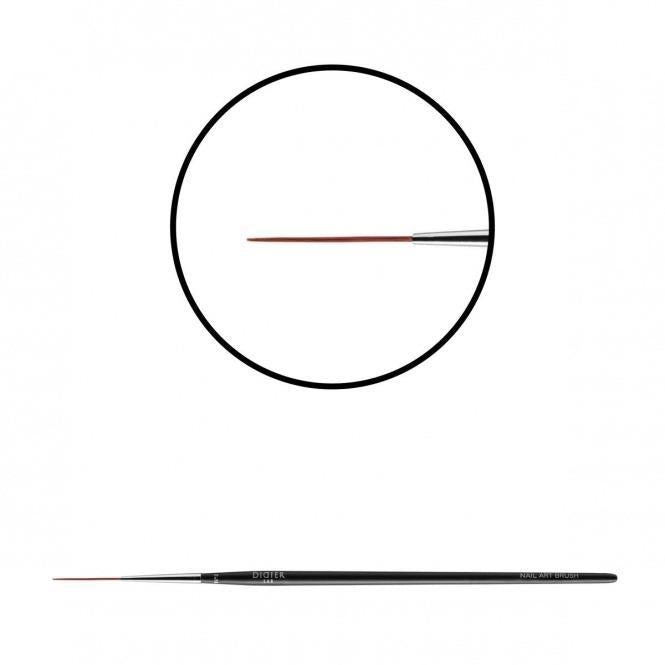 "Didier Lab" díszítő ecset, No.2 (wine red toray)