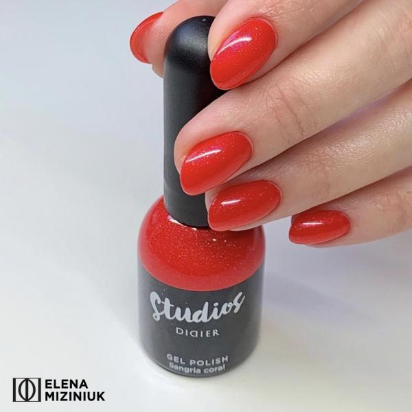 Studios Didier Hibrid Gél Lakk, Sangria Coral, 8ml