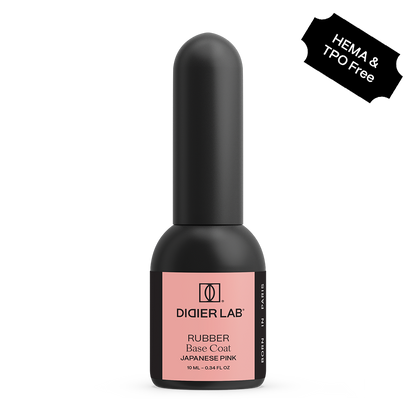Rubber Base gél lakk alap valódi gumival, Japanese Pink, 10ml