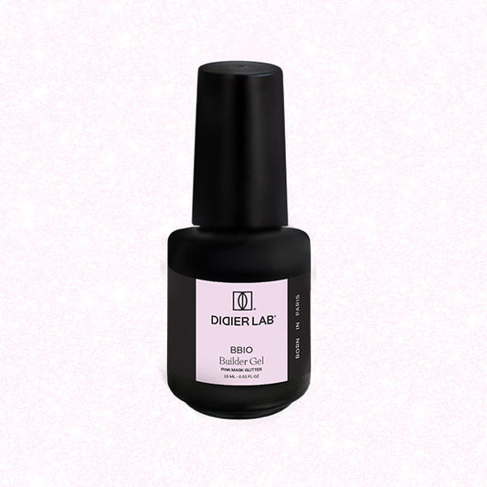 BBIO folyékony építőzselé, Pink Mask Glitter, 15ml