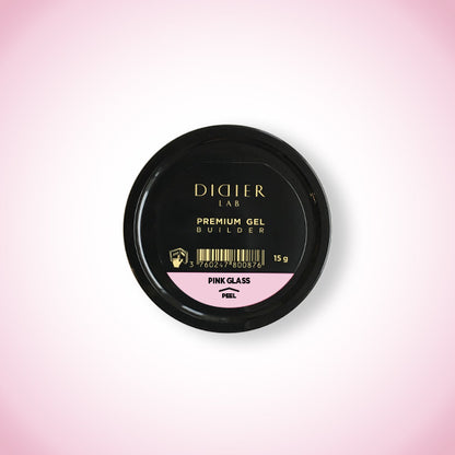 Didier Lab Prémium Építő Zselé, Pink Glass, 15g