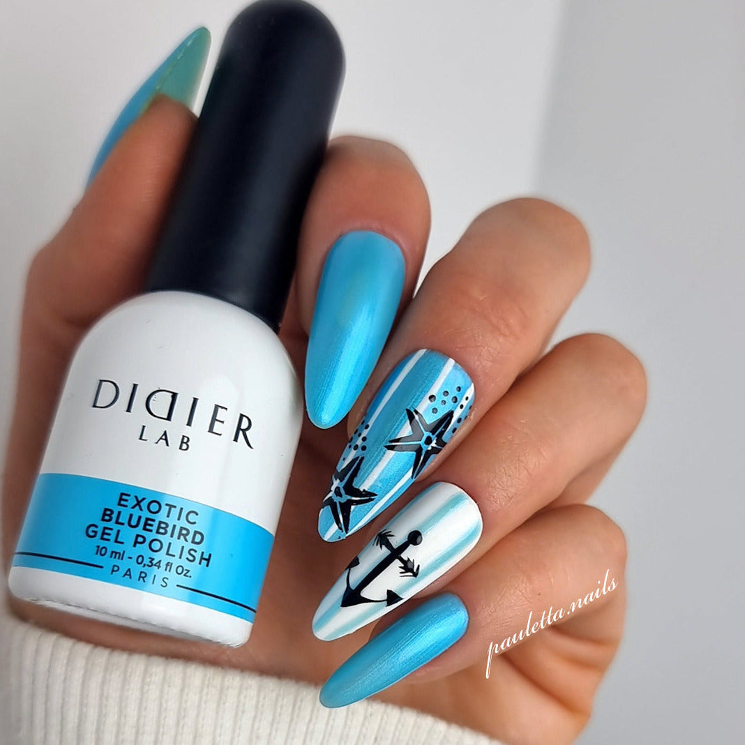 Didier Lab "Exotic" gél lakk Bluebird, 10ml