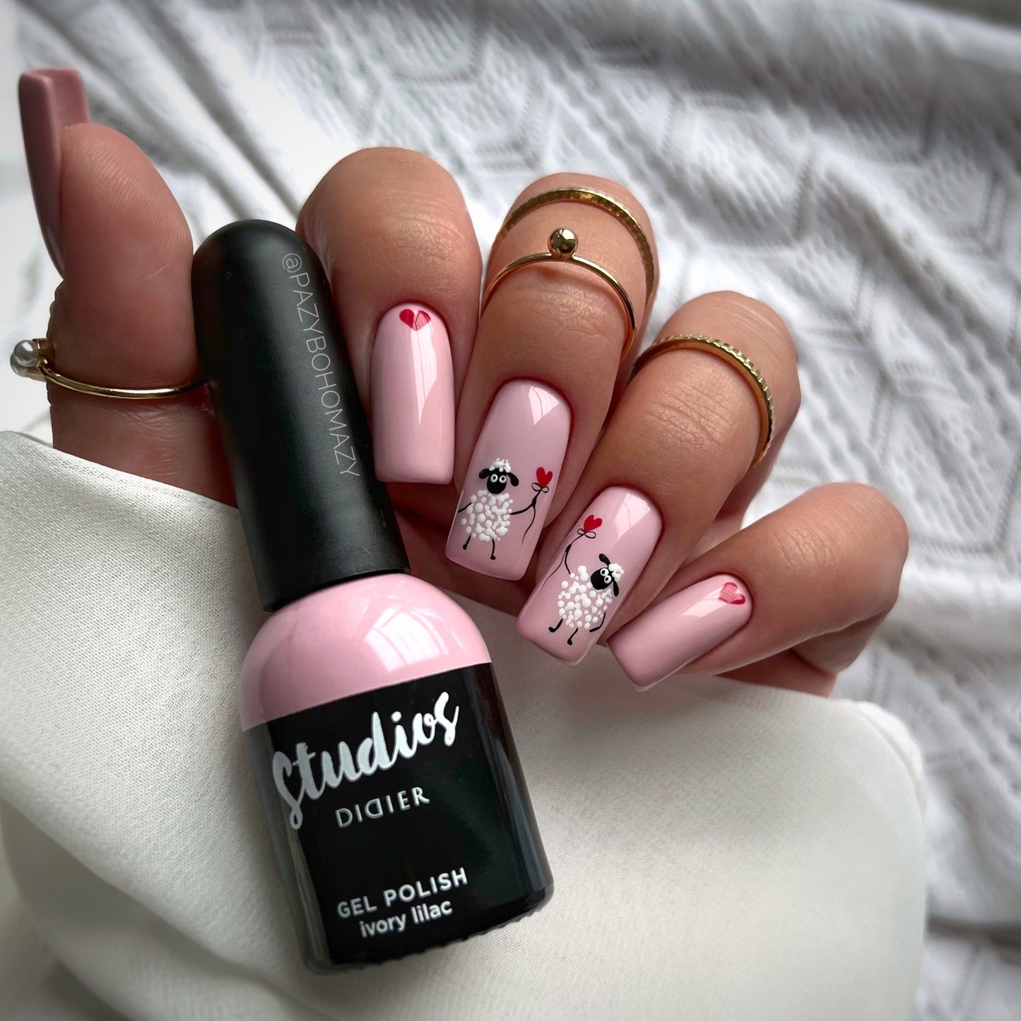 Studios Didier Hibrid Gél Lakk, Ivory Lilac, 8ml