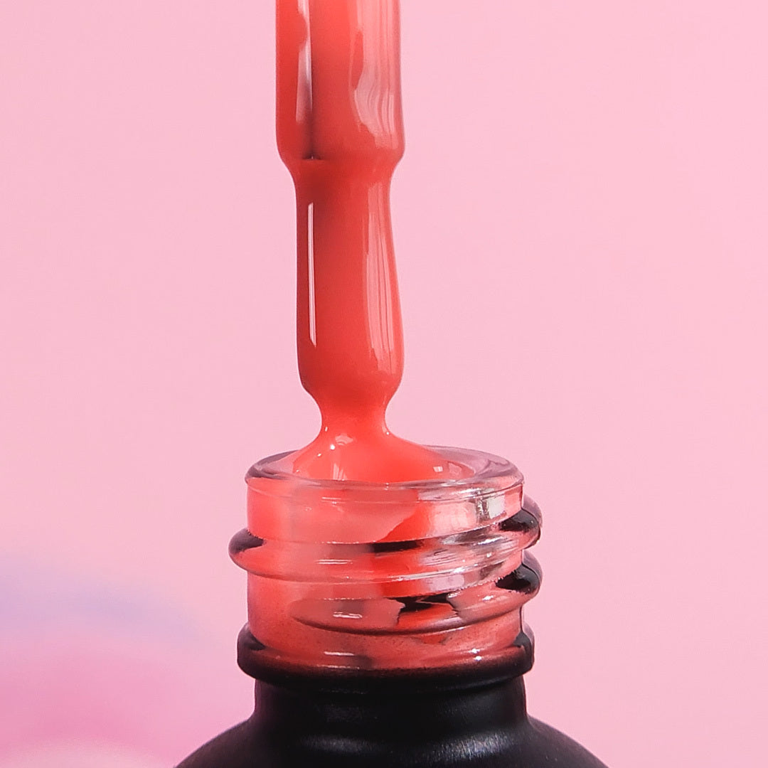 Rubber Base gél lakk alap valódi gumival, Magic Coral, 10ml