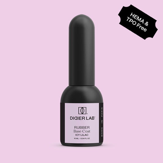 Rubber Base gél lakk alap valódi gumival, Icy Lilac, 10ml