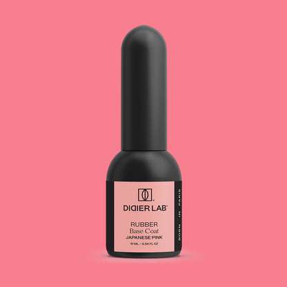 Rubber Base gél lakk alap valódi gumival, Japanese Pink, 10ml