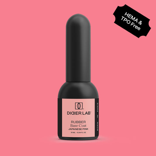 Rubber Base gél lakk alap valódi gumival, Japanese Pink, 10ml