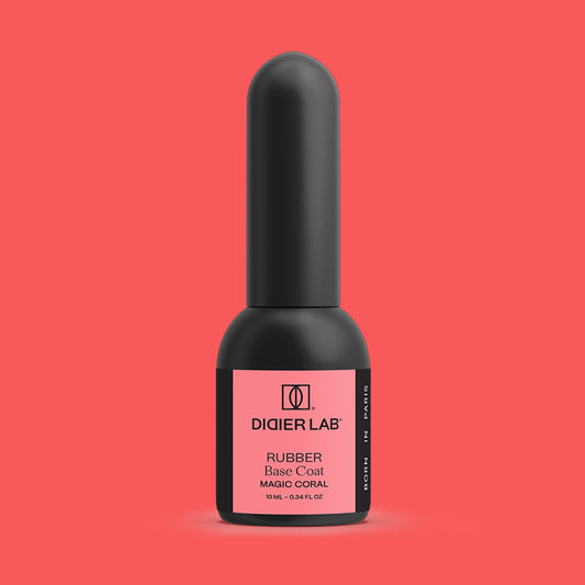 Rubber Base gél lakk alap valódi gumival, Magic Coral, 10ml