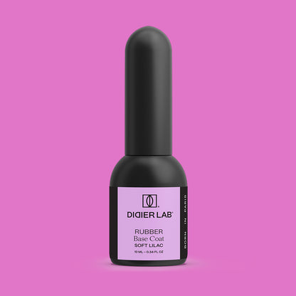 Rubber Base gél lakk alap valódi gumival, Soft Lilac, 10ml