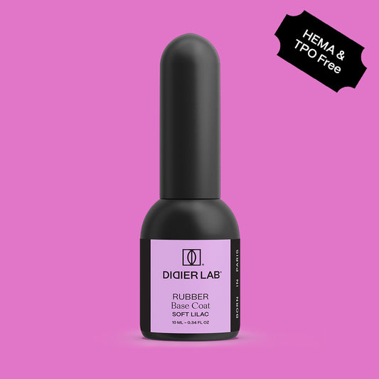 Rubber Base gél lakk alap valódi gumival, Soft Lilac, 10ml