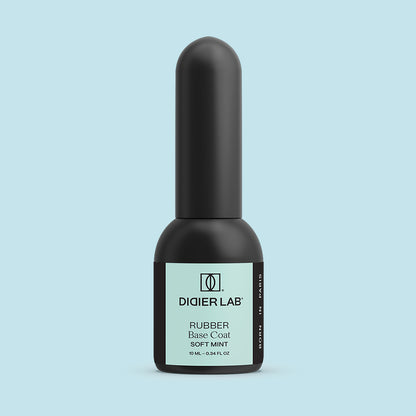 Rubber Base gél lakk alap valódi gumival, Soft Mint, 10ml