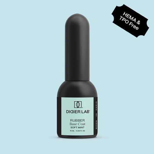 Rubber Base gél lakk alap valódi gumival, Soft Mint, 10ml