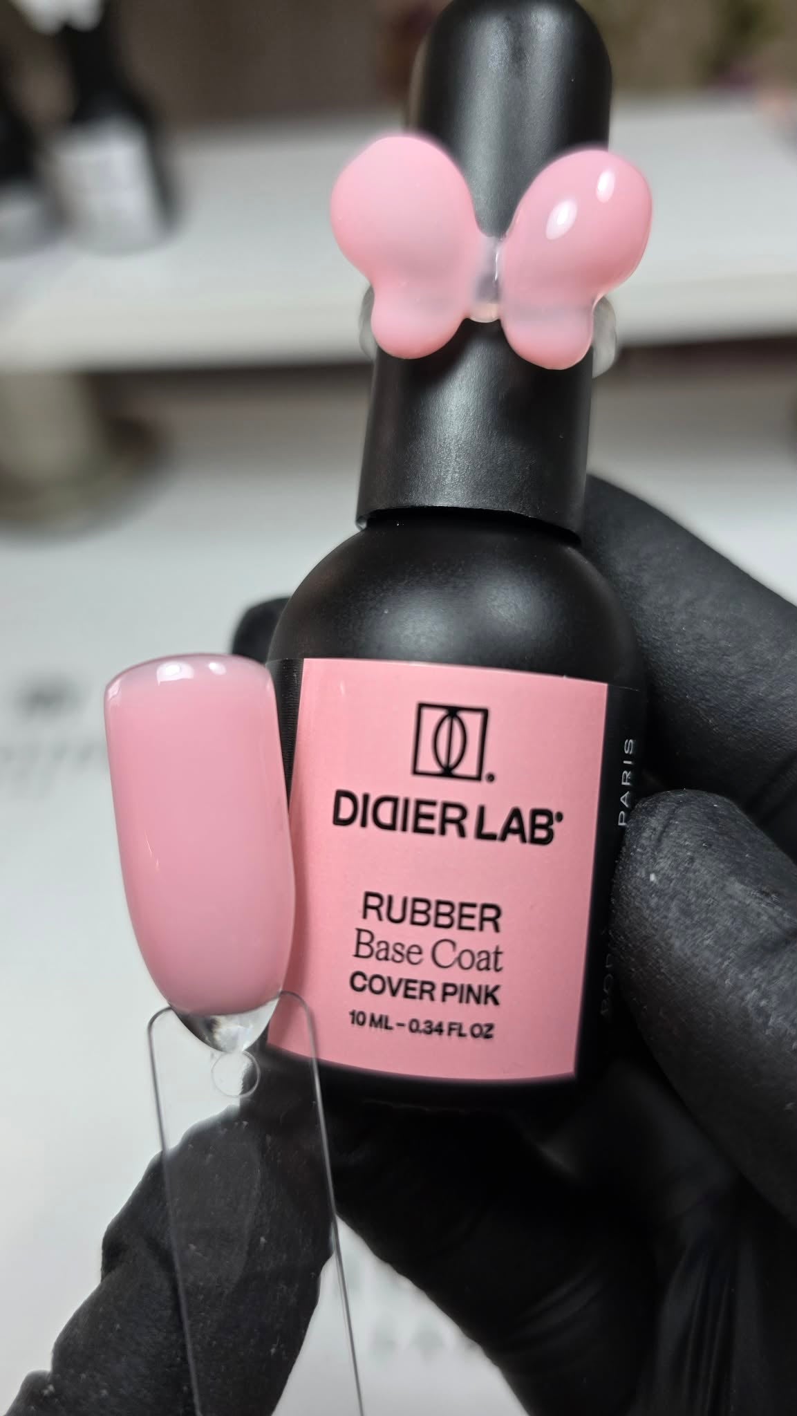 "Rubber Base" alapozó lakk valódi gumival, cover pink, 10ml