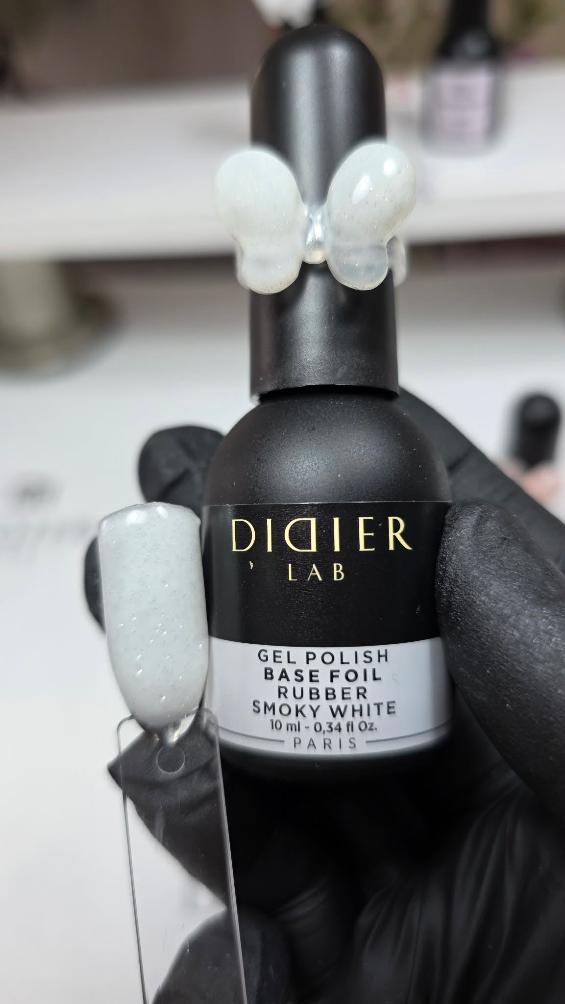 Didier Lab Rubber Base Foil, Smoky White, 10ml