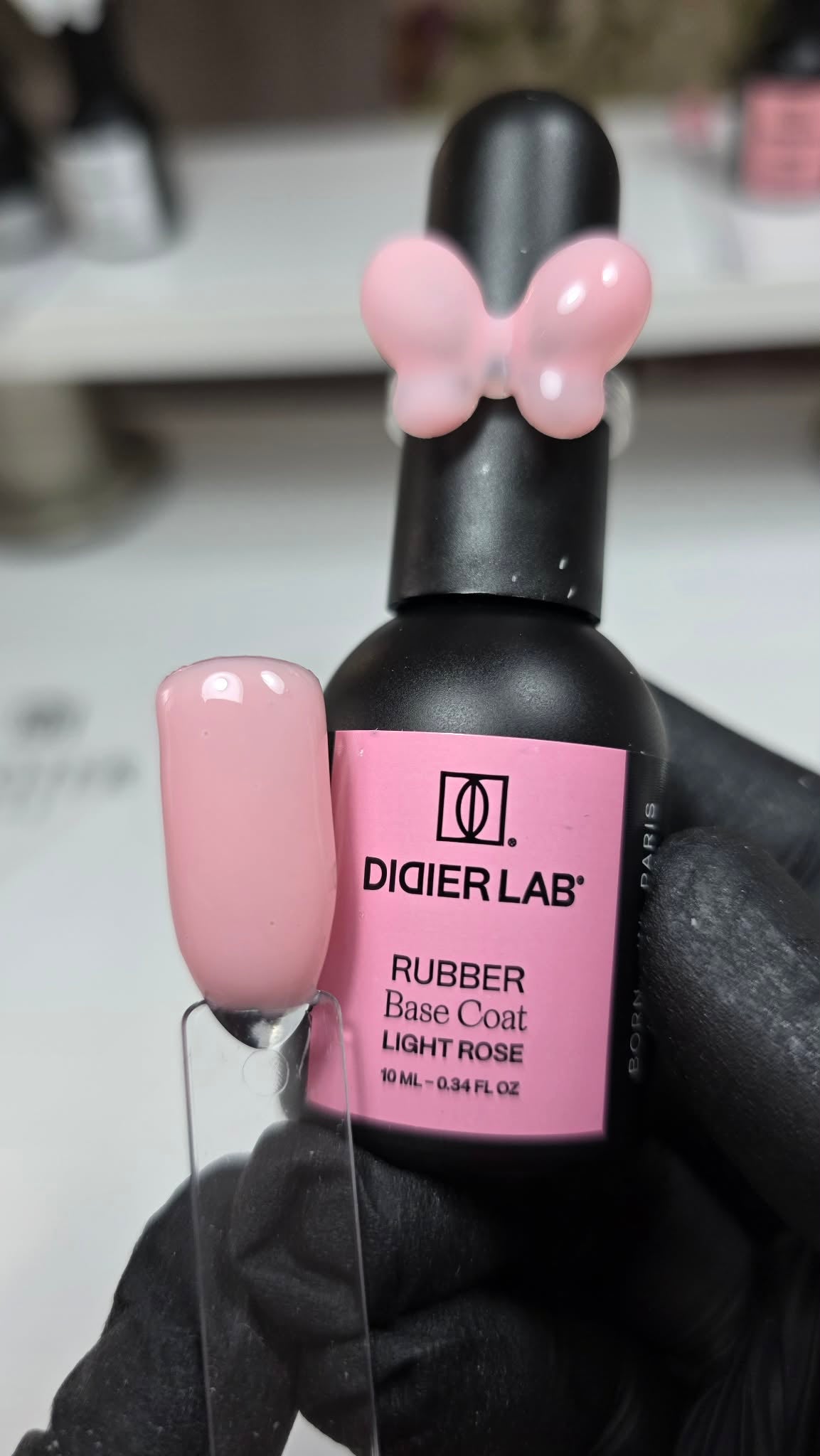 "Rubber Base" alapozó lakk valódi gumival, light rose, 10ml