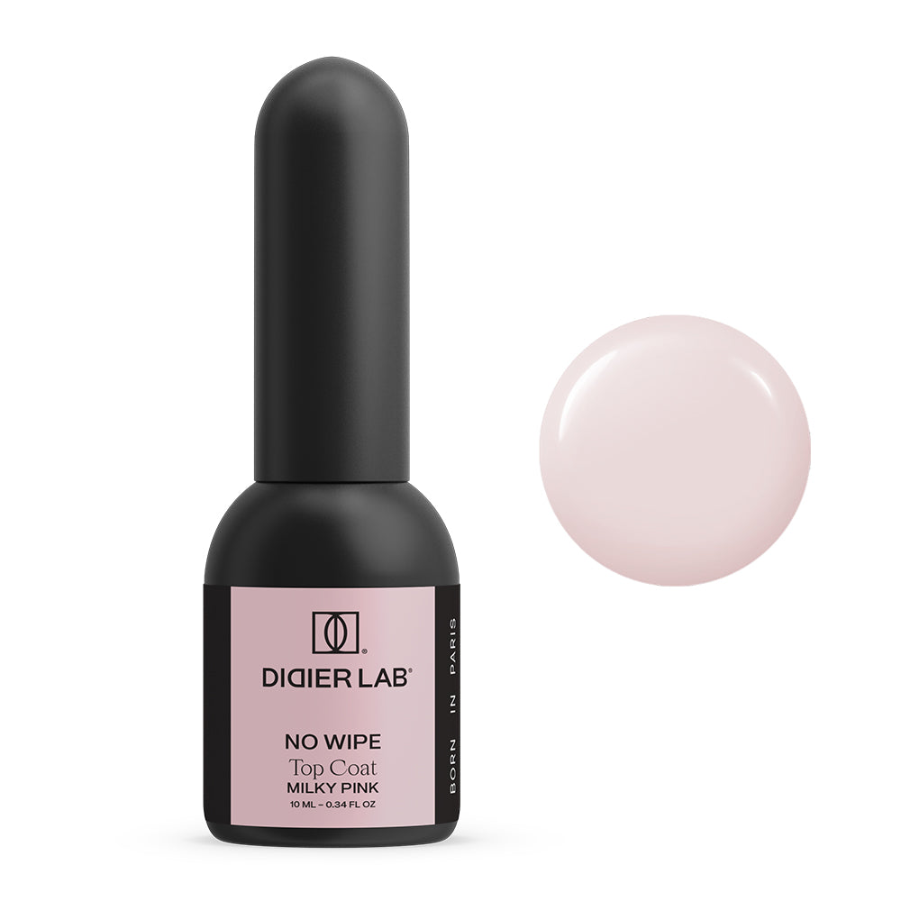 Didier Lab Top Coat No Wipe, Milky Pink, 10 ml