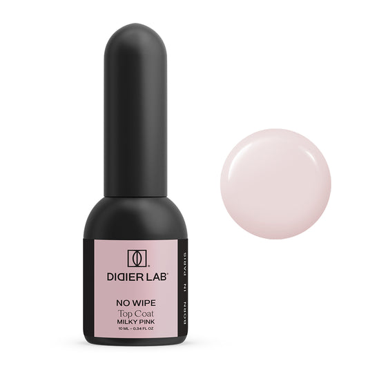 Didier Lab Top Coat No Wipe, Milky Pink, 10 ml