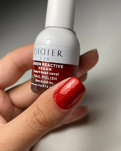 Green Reactive Vegan körömlakk, Heart Beat Coral, 10 ml