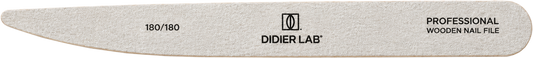 Didier Lab Slim Wooden Nail File, kétoldalas vékony fa körömreszelő, 180/180