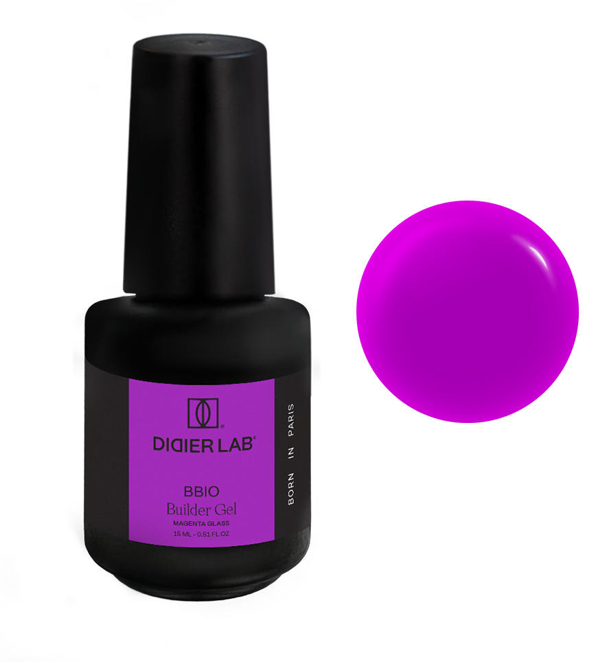 BBIO folyékony építőzselé, Magenta Glass, 15ml
