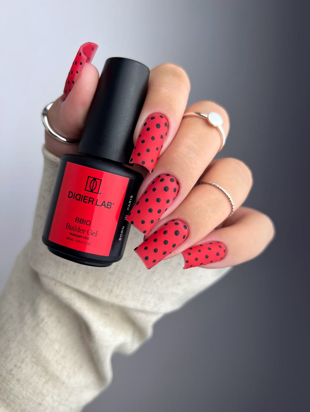 BBIO folyékony építőzselé, Ferrary Red, 15ml