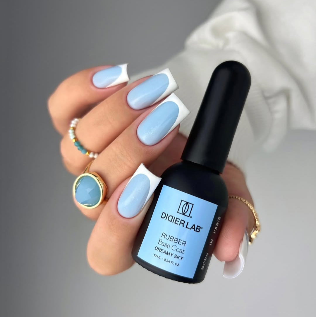Rubber Base gél lakk alap valódi gumival, Dreamy Sky, 10ml