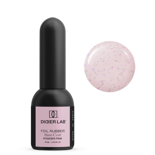 Didier Lab Rubber Base Foil, Powder Pink, 10ml