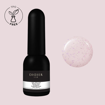 Didier Lab Rubber Base Foil, Powder Pink, 10ml