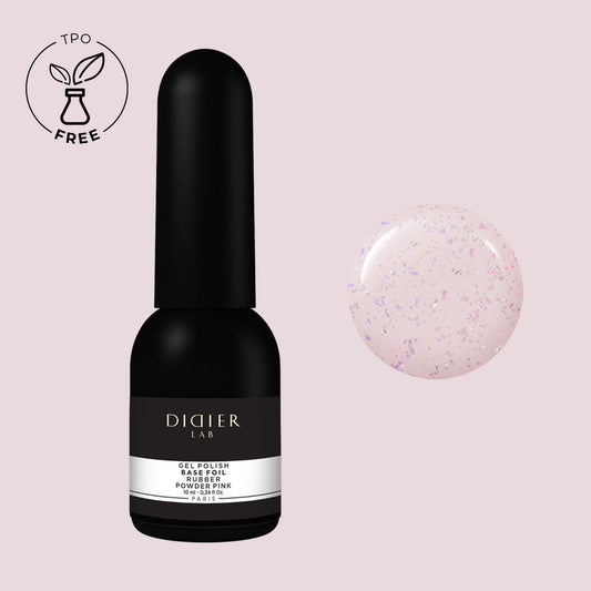 Didier Lab Rubber Base Foil, Powder Pink, 10ml