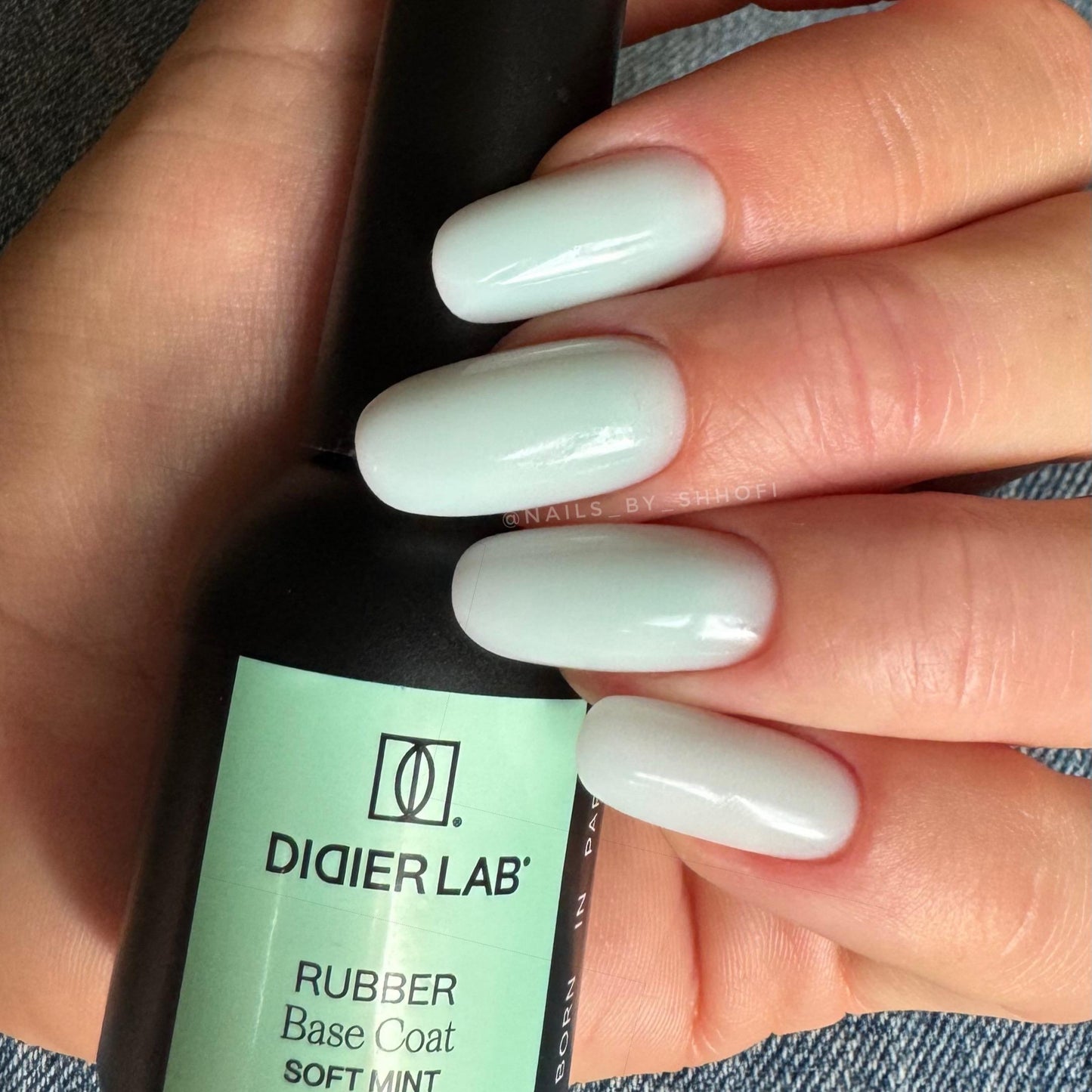 Rubber Base gél lakk alap valódi gumival, Soft Mint, 10ml
