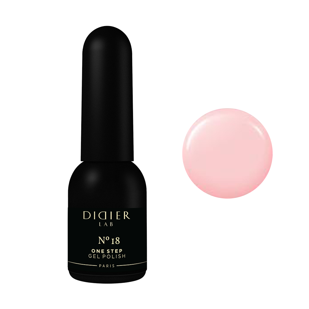Didier Lab "One Step" 3 az 1-ben Hibrid Gél Lakk, No.18, 10ml