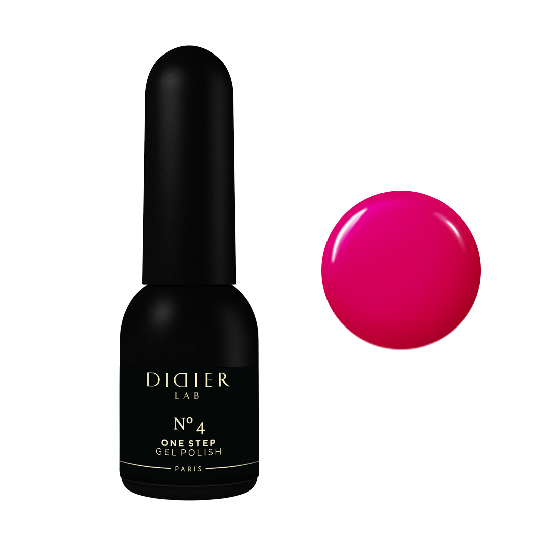 Didier Lab "One Step" 3 az 1-ben Hibrid Gél Lakk, No.4, 10ml
